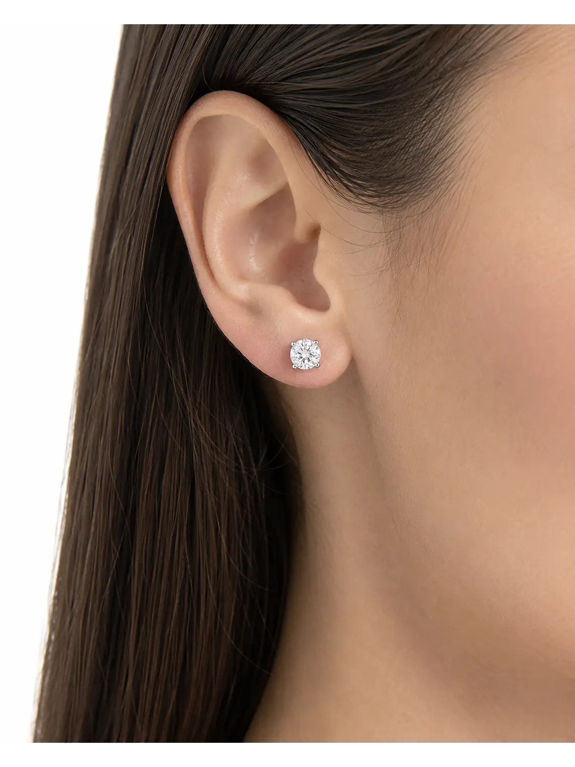 Aros Punto de Luz Diamantes 1.0 Ct Certificado GIA 3