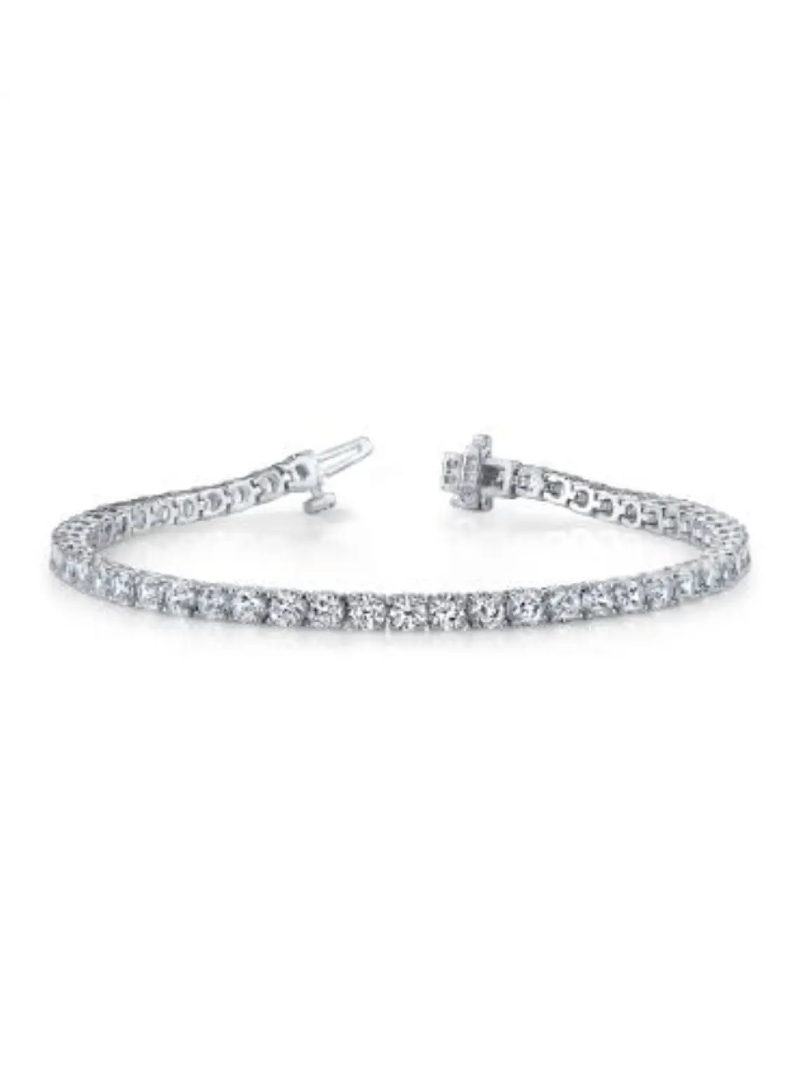 Maravillosa Pulsera Tennis Diamantes Premium en Platino 1