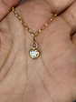 Exclusivo Collar Diamante Corte Corazón en Oro Amarillo 18K - Miniatura 4