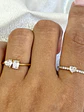 Anillo Solitario Diamante Corazón en Oro Blanco 18K - Miniatura 2