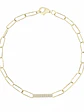 Pulsera Eslabón con Diamantes en Oro Amarillo 18K - Miniatura 1