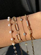 Pulsera Eslabón con Diamantes en Oro Amarillo 18K - Miniatura 3