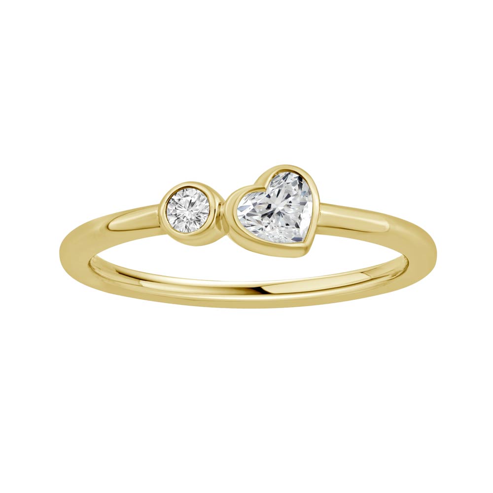 Anillo 4 mm con punto diamante 2 grs Oro amarillo 18k