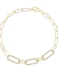 Pulsera con 3 Eslabones con Diamantes en Oro Amarillo 18K - Miniatura 1