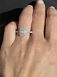 Exclusivo Anillo Solitario Diamante Esmeralda Oro Blanco 18K / GIA - Miniatura 2