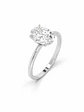 Anillo Solitario Corte Ovalado Diamante Natural con Certificado GIA - Miniatura 1