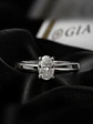 Anillo Solitario Corte Ovalado Diamante Natural con Certificado GIA - Miniatura 2