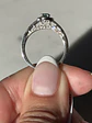 Precioso Anillo Turmalina Paraíba Natural y Diamantes en Oro Blanco 18K - Miniatura 2