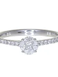 Exclusivo Anillo Solitario Diamantes en Oro Blanco 18K - Miniatura 1