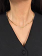 Collar Italiano Doble de Oro Amarillo 18K - Miniatura 2