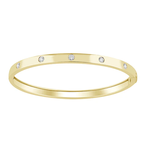 Maravillosa Esclava Diamantes en Oro Amarillo 18K