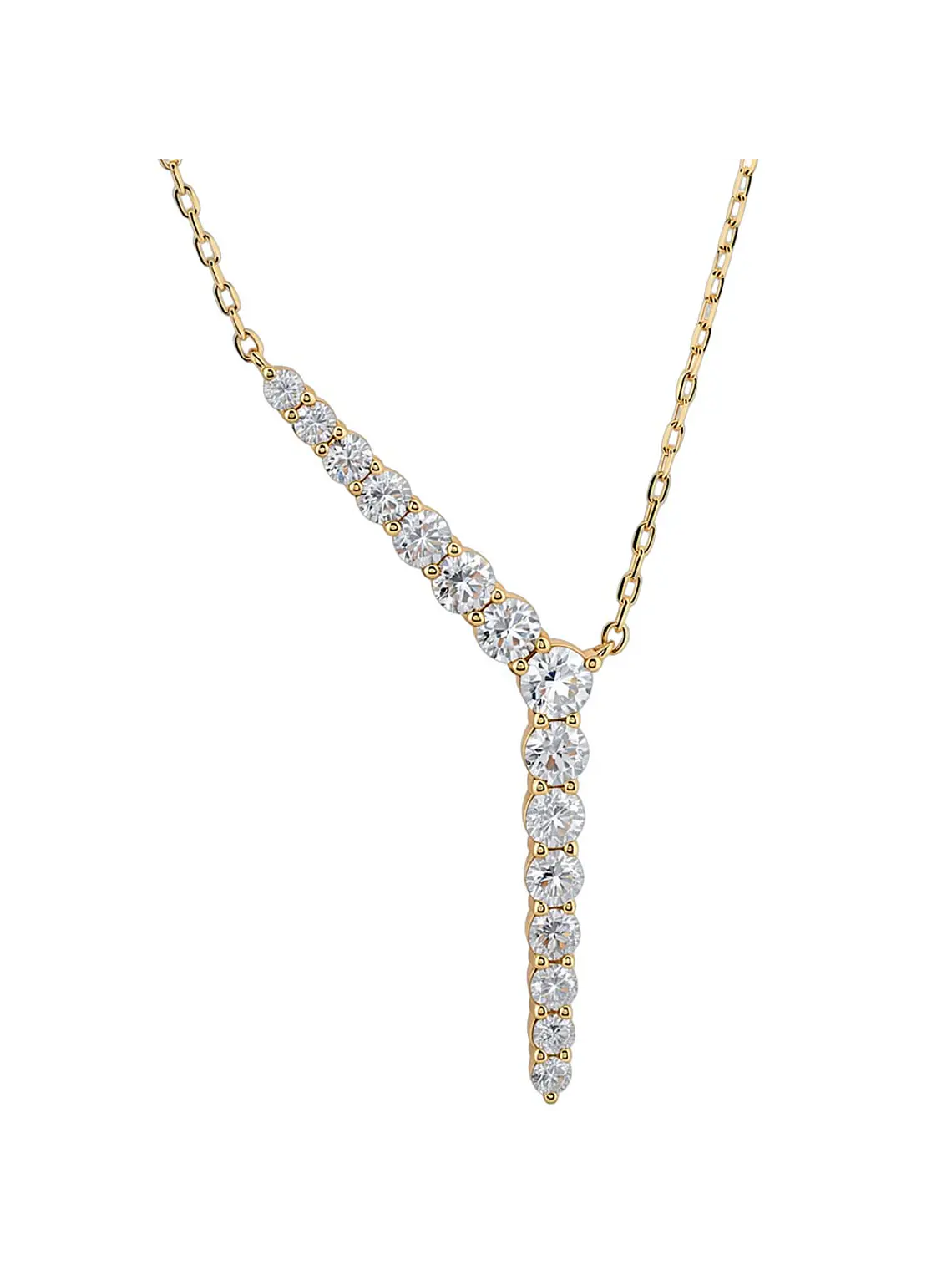 Exclusivo Collar Cascada Diamantes Naturales Oro Amarillo 18K 1