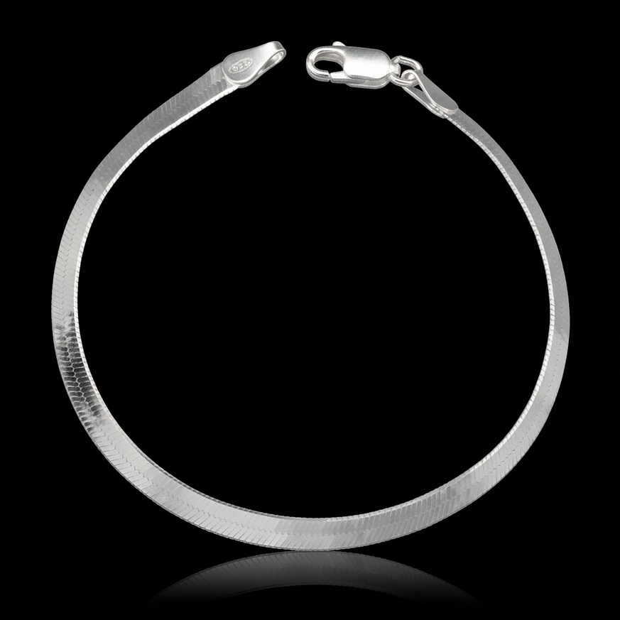 Pulsera de plata italiana estilo cinta 925 italiana 1