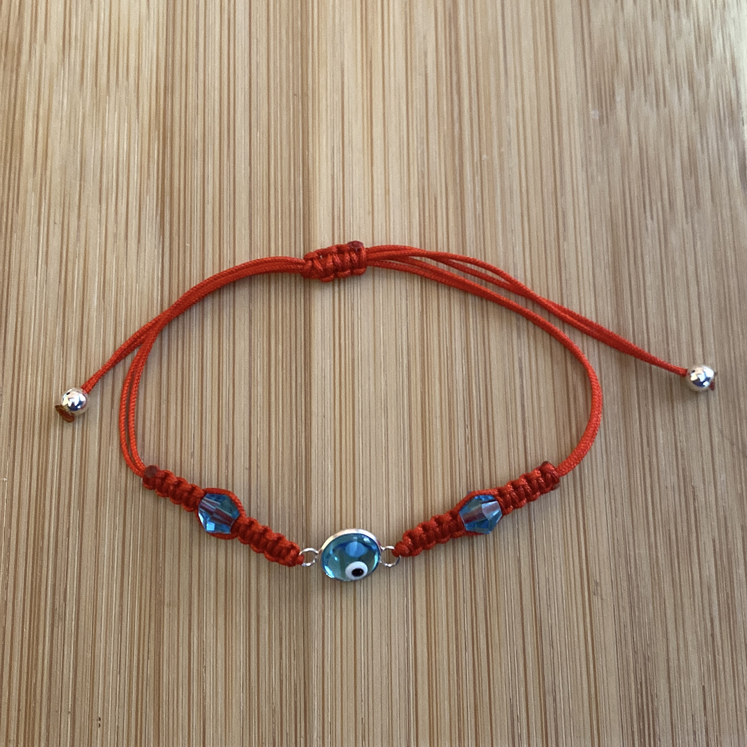 Pulsera de hilo rojo con Ojo Turco 1