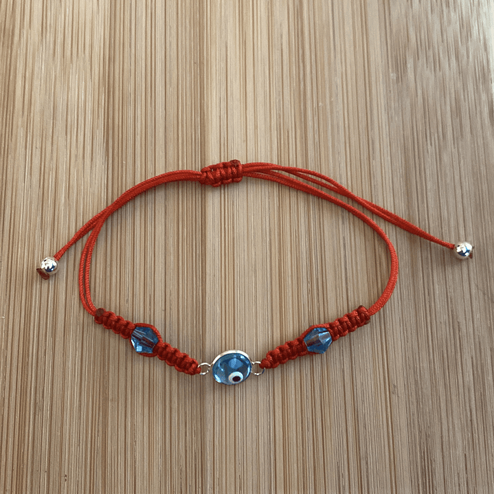 Pulsera de hilo rojo con Ojo Turco 1