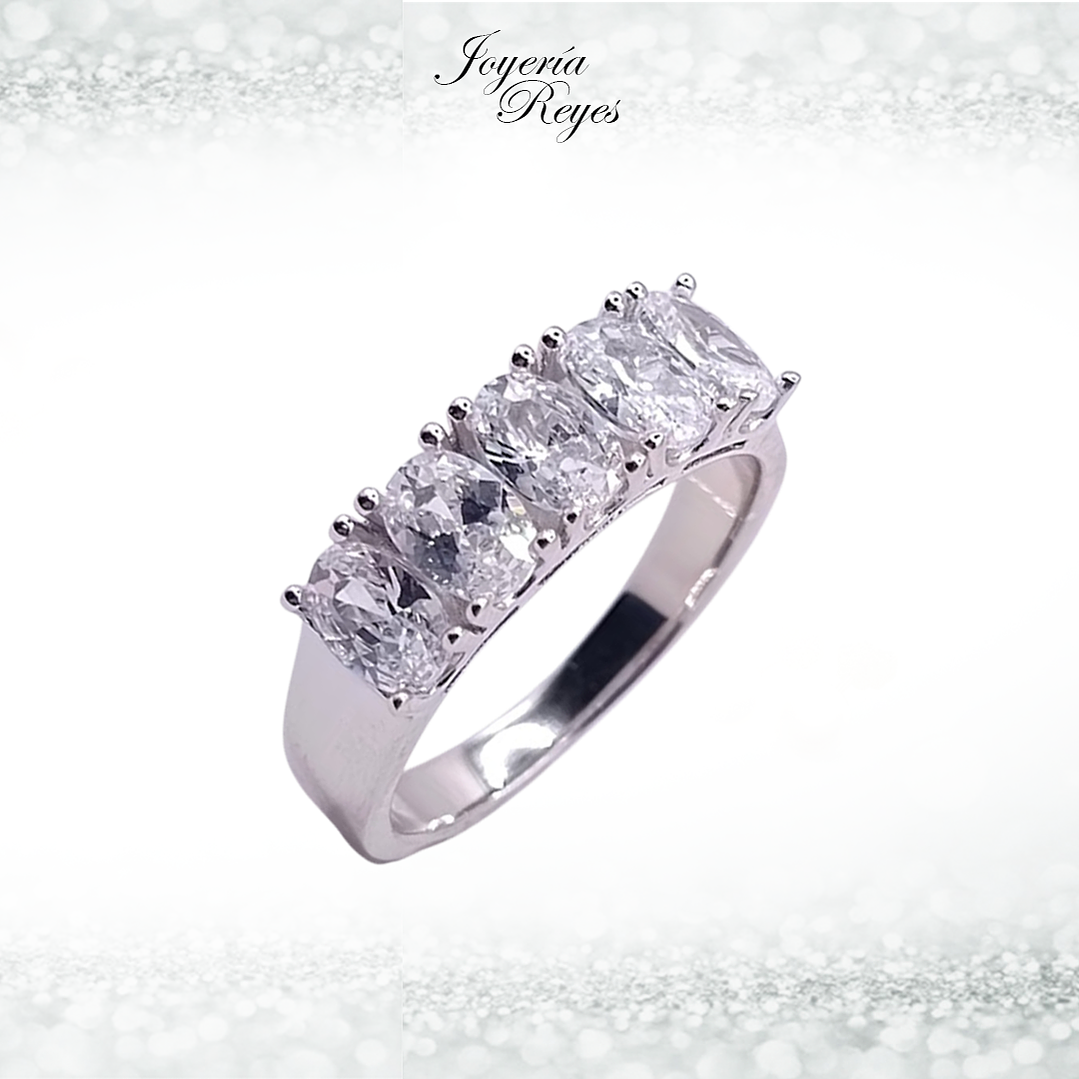 Anillo de plata rodinada fabricación Italiana - ley 925 - modelo 22860XRSWSH2 1