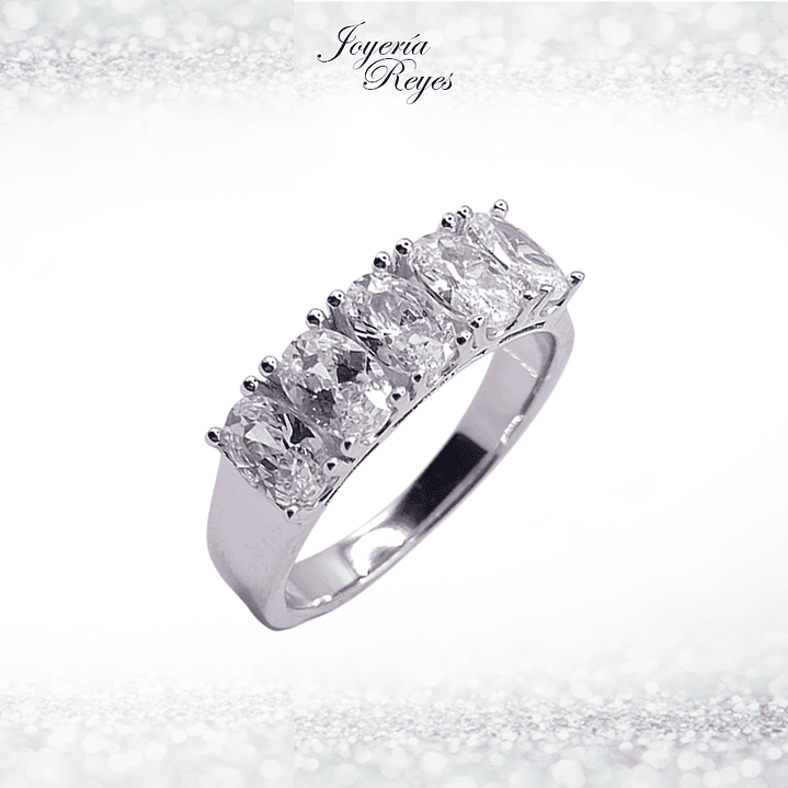 Anillo de plata rodinada fabricación Italiana - ley 925 - modelo 22860XRSWSH2 1