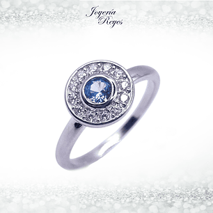 Anillo de plata rodinada fabricación Italiana - ley 925 - modelo JR-0015TA