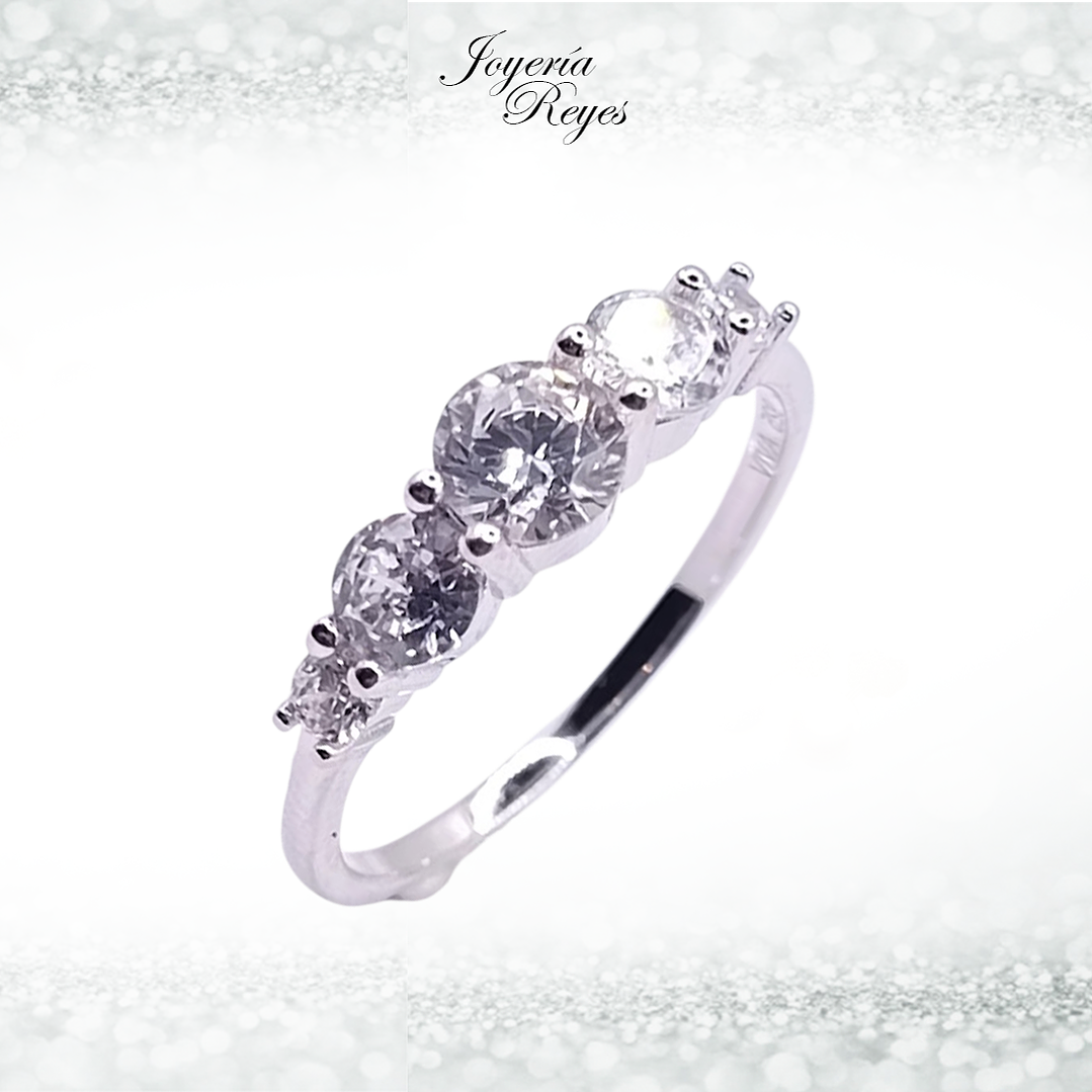 Anillo de plata rodinada fabricación Italiana - ley 925 - modelo 29929FRSWSH2 1