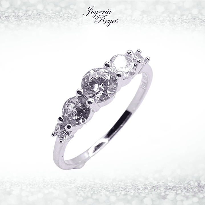Anillo de plata rodinada fabricación Italiana - ley 925 - modelo 29929FRSWSH2 1
