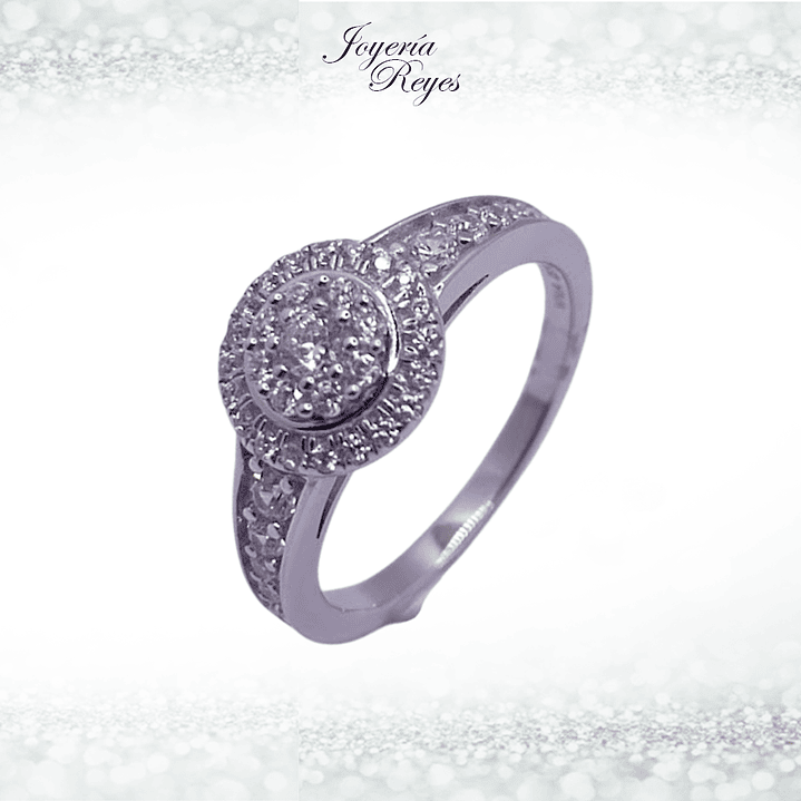 Anillo de plata rodinada fabricación Italiana - ley 925 - modelo 10549FRSWSH1 1