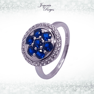 Anillo de plata rodinada fabricación Italiana - ley 925 - modelo 10676FRSWSH1