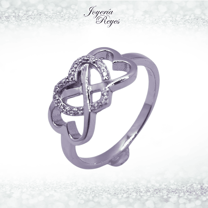 Anillo de plata rodinada fabricación Italiana - ley 925 - modelo 10693FRSWSH1 1