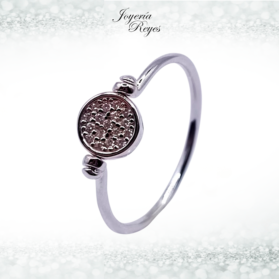 Anillo de plata rodinada fabricación Italiana - ley 925 - modelo 10811FRSWSH1 1