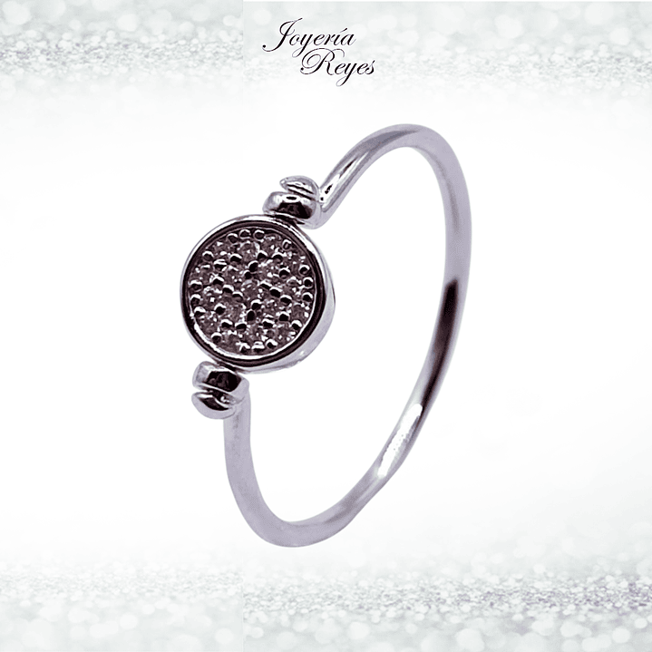 Anillo de plata rodinada fabricación Italiana - ley 925 - modelo 10811FRSWSH1 1