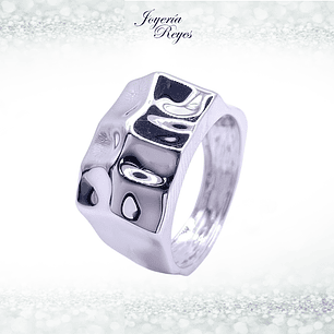 Anillo de plata rodinada fabricación Italiana - ley 925 - modelo 11089FRSWSH1