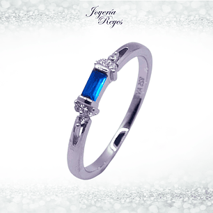 Anillo de plata rodinada fabricación Italiana - ley 925 - modelo 12192FRSWSH1