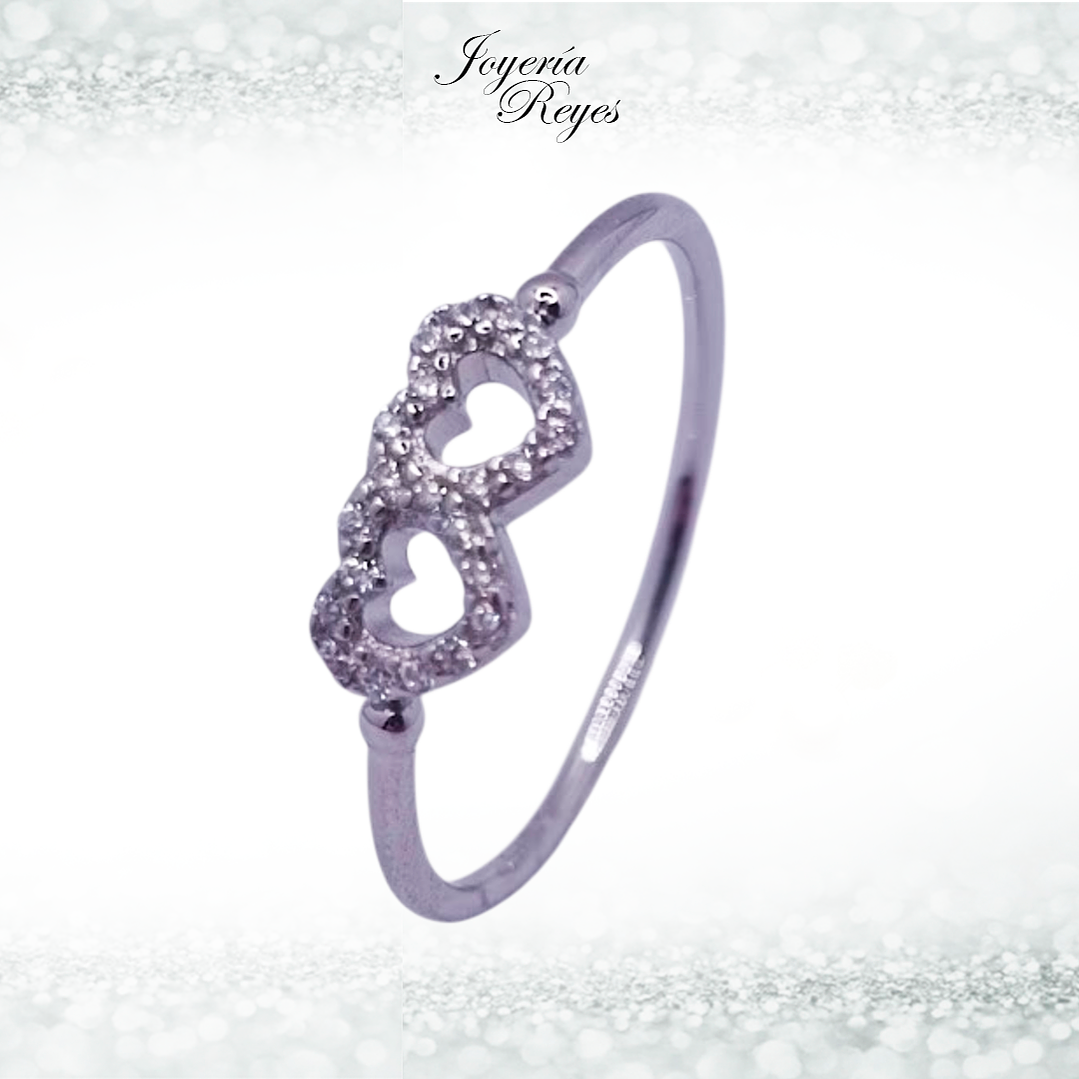 Anillo de plata rodinada fabricación Italiana - ley 925 - modelo 12201FRSWSH1 1