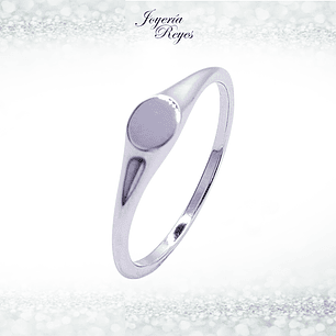 Anillo de plata rodinada fabricación Italiana - ley 925 - modelo 12585FRSWSH2