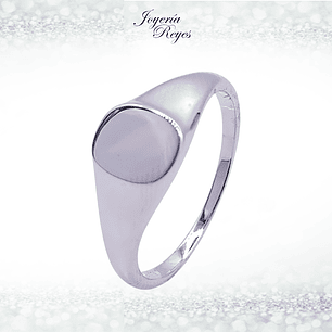 Anillo de plata rodinada fabricación Italiana - ley 925 - modelo 12588FRSWSH2