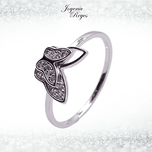 Anillo de plata rodinada fabricación Italiana - ley 925 - modelo 14174FRSWSH2