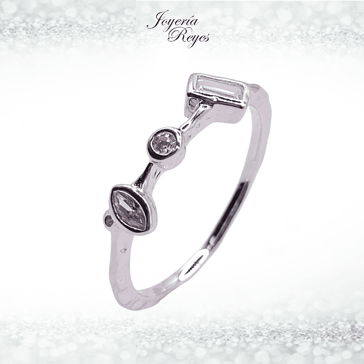 Anillo de plata rodinada fabricación Italiana - ley 925 - modelo 14591FRSWSH2 1