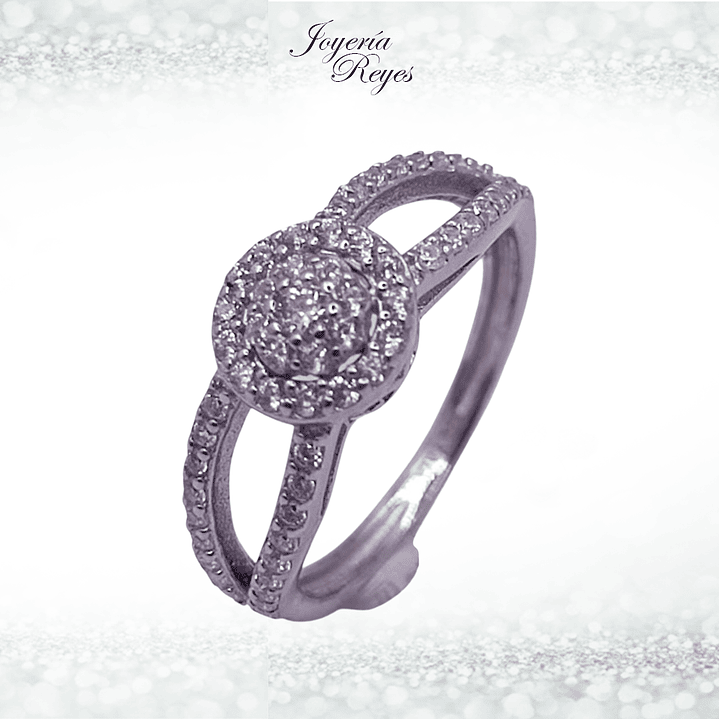 Anillo de plata rodinada fabricación Italiana - ley 925 - modelo 14631FRSWSH1 1