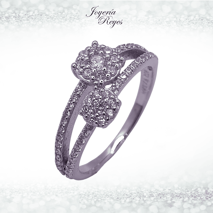 Anillo de plata rodinada fabricación Italiana - ley 925 - modelo 14634FRSWSH1 1