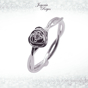 Anillo de plata rodinada fabricación Italiana - ley 925 - modelo 22984FRSWSH1