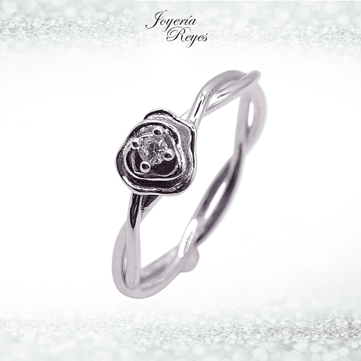 Anillo de plata rodinada fabricación Italiana - ley 925 - modelo 22984FRSWSH1 1