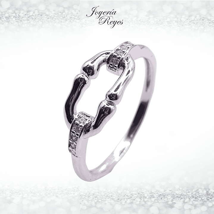 Anillo de plata rodinada fabricación Italiana - ley 925 - modelo 23281FRSWSH1 1