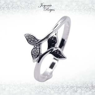 Anillo de plata rodinada fabricación Italiana - ley 925 - modelo 26549XRSWSH1