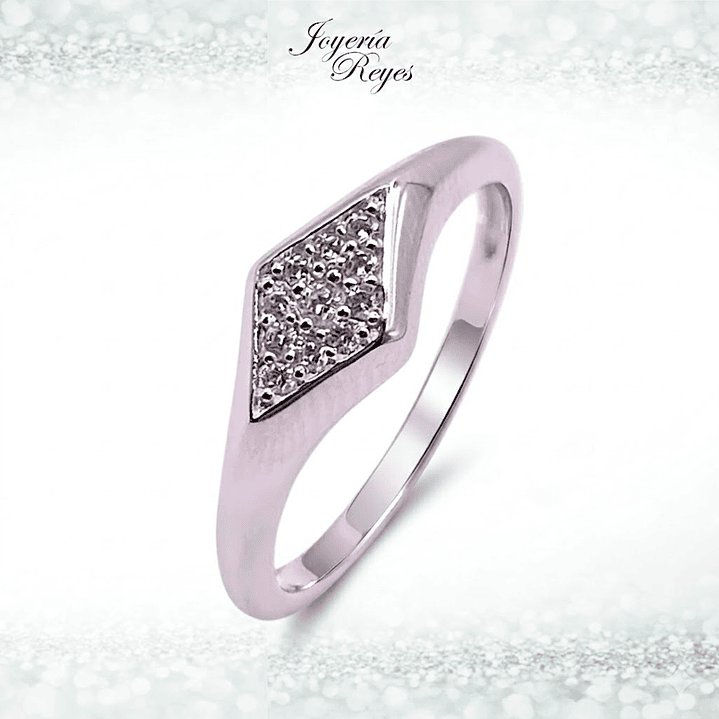Anillo de plata rodinada fabricación Italiana - ley 925 - modelo 26685FRSWSH1 1