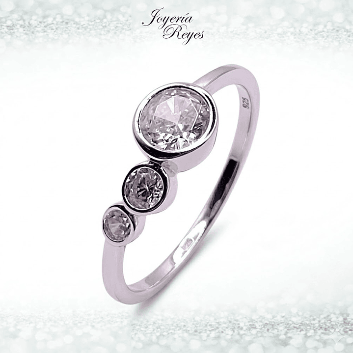 Anillo de plata rodinada fabricación Italiana - ley 925 - modelo 26925RSWSH2 1