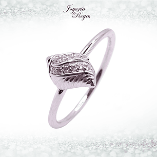 Anillo de plata rodinada fabricación Italiana - ley 925 - modelo 27552FRSWSH1