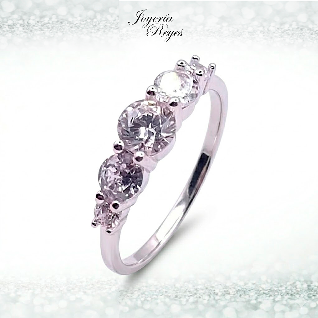 Anillo de plata rodinada fabricación Italiana - ley 925 - modelo 29929FRSWSH2 1