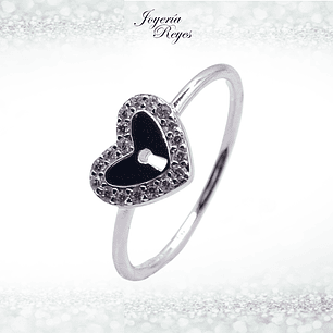 Anillo de plata rodinada fabricación Italiana - ley 925 - modelo 5191FRSWSH1