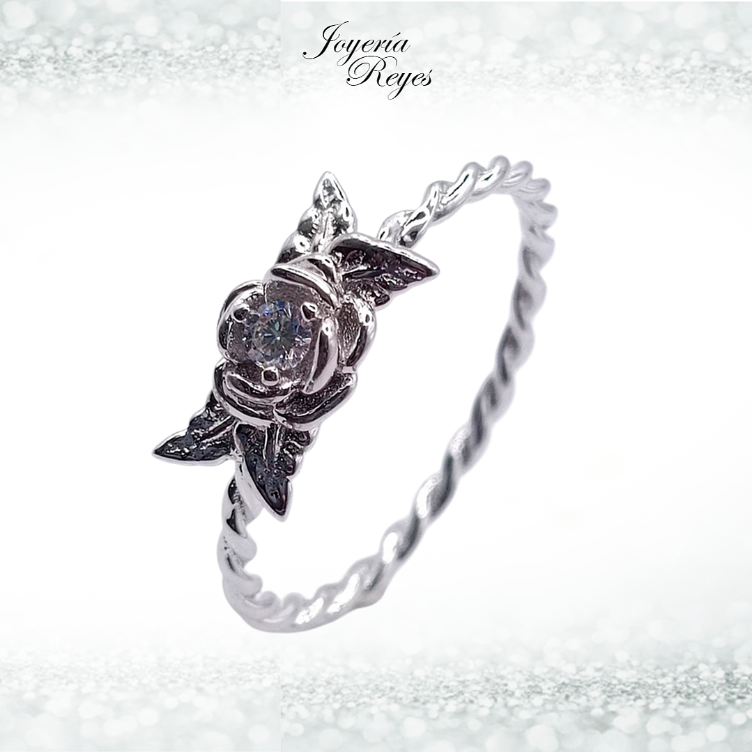 Anillo de plata rodinada fabricación Italiana - ley 925 - modelo 7309FRSWSH2 1