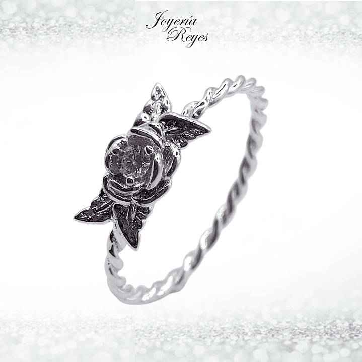 Anillo de plata rodinada fabricación Italiana - ley 925 - modelo 7309FRSWSH2 1