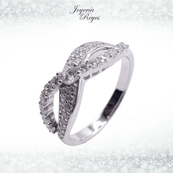 Anillo de plata rodinada fabricación Italiana - ley 925 - modelo 7313FRSWSH1 1